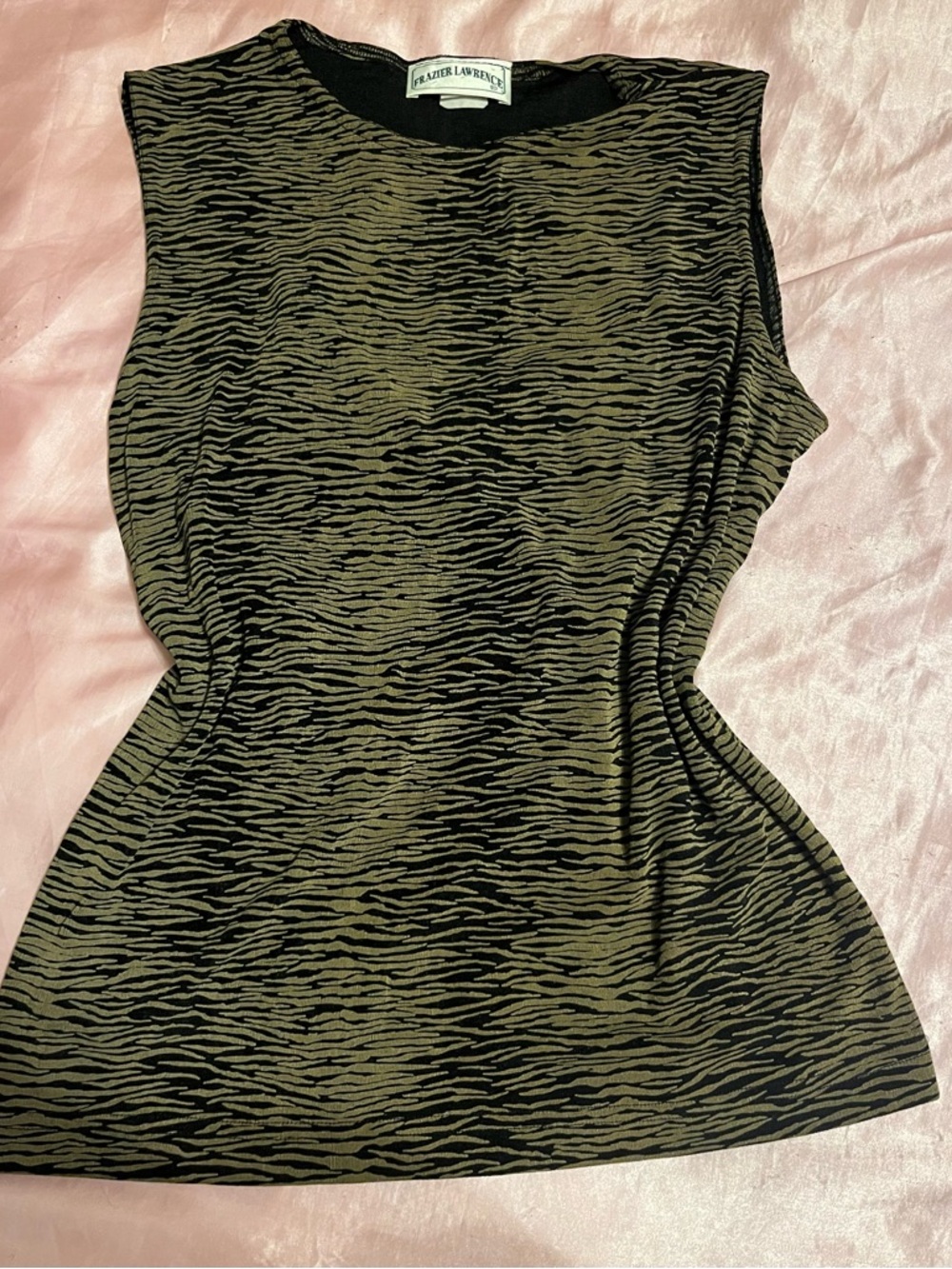90’s Inspired Animal Print Vintage Frazier Lawrence Sleeveless Top